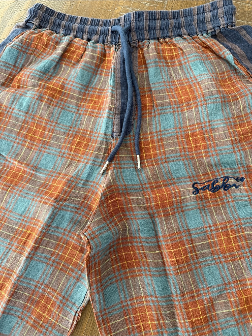 NWT Sabbi The Mexicola Check Pants - Picture 4 of 8